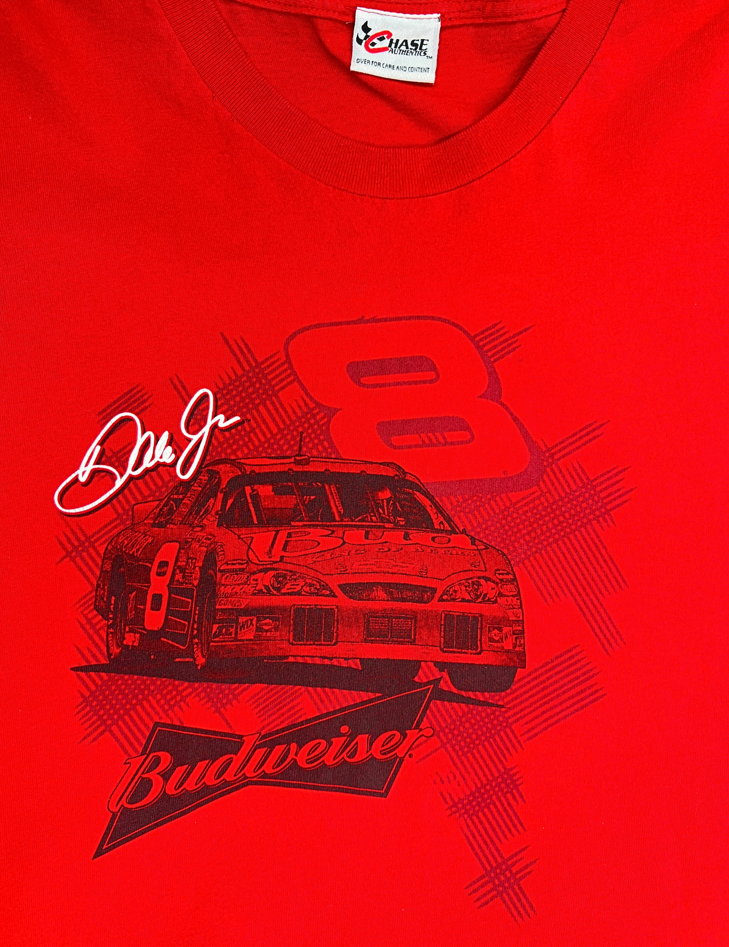 00’s Dale Earnhardt Jr #8 Budweiser NASCAR Racing LS Tee Size 2X