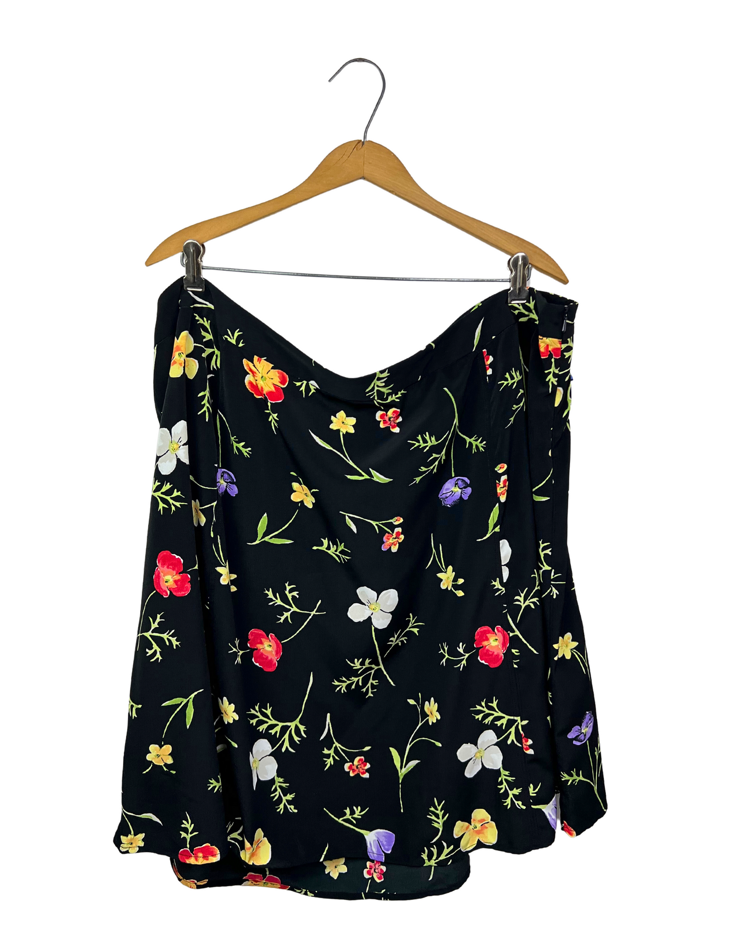90’s Plus Size Floral Circle Skirt Size 24W