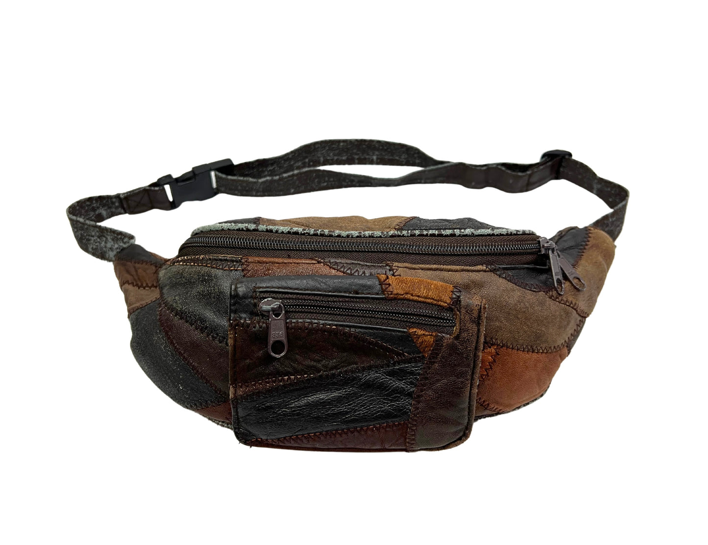 90’s Leather Patchwork Fanny Pack