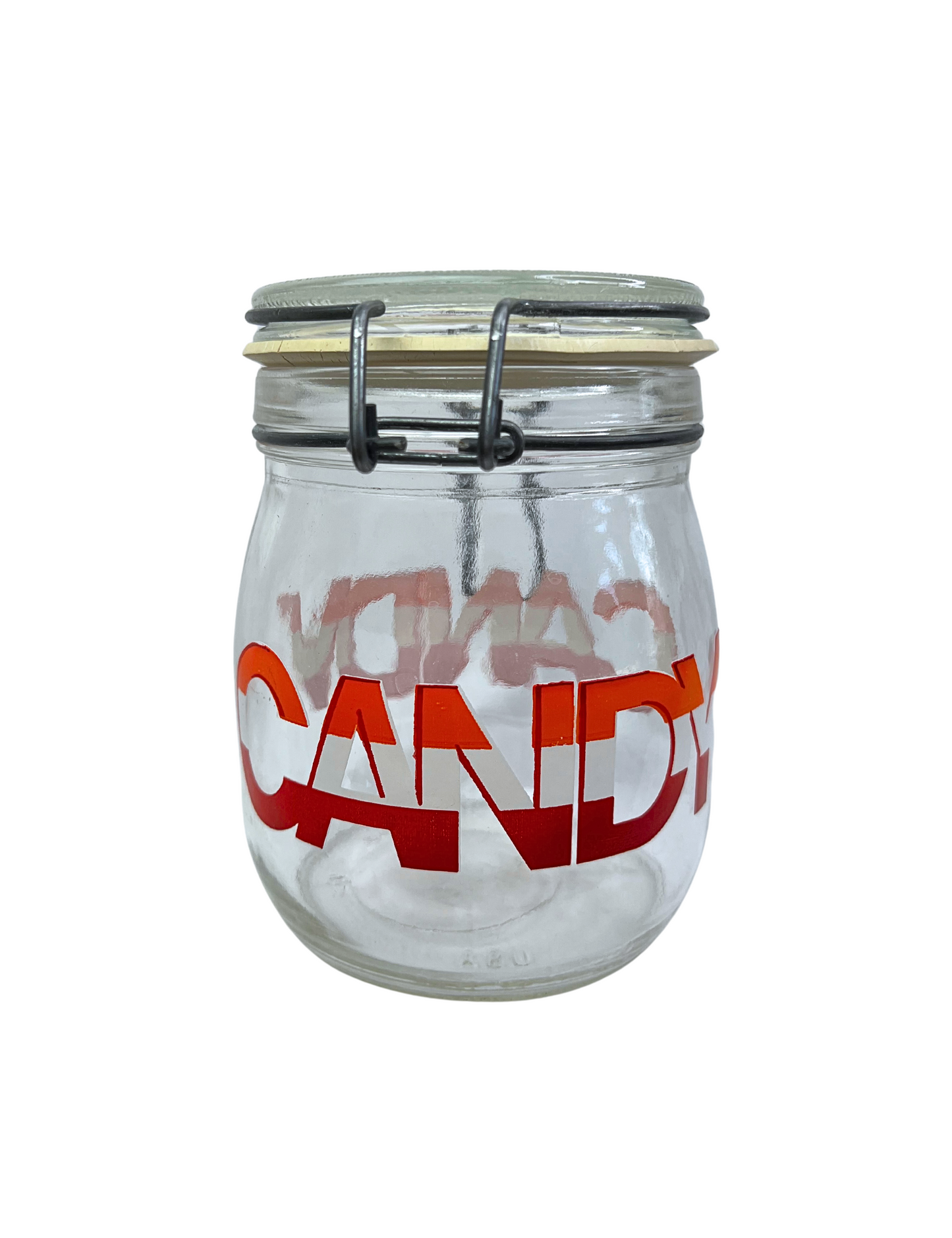 60’s CANDY “Carlton Glass” 3/4 Liter Jar Container