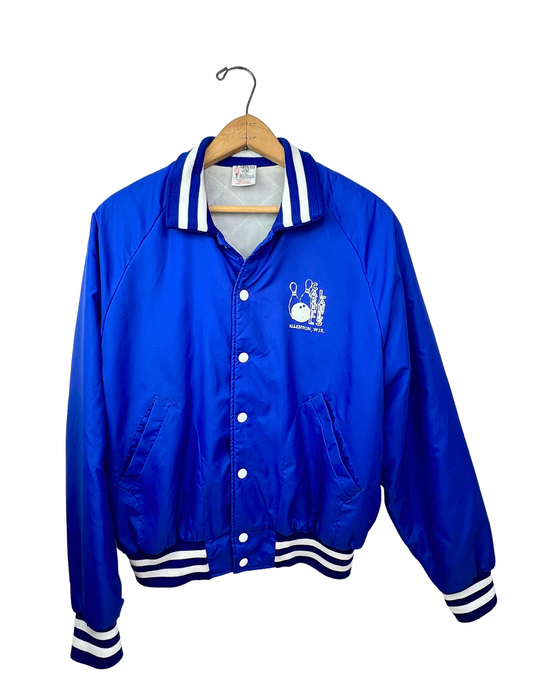 80’s Bowling Carmel Lanes Bomber Jacket Size Medium