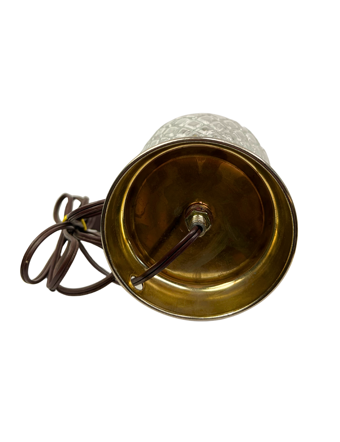 80’s Crystal Brass Tableside 10” Lamp