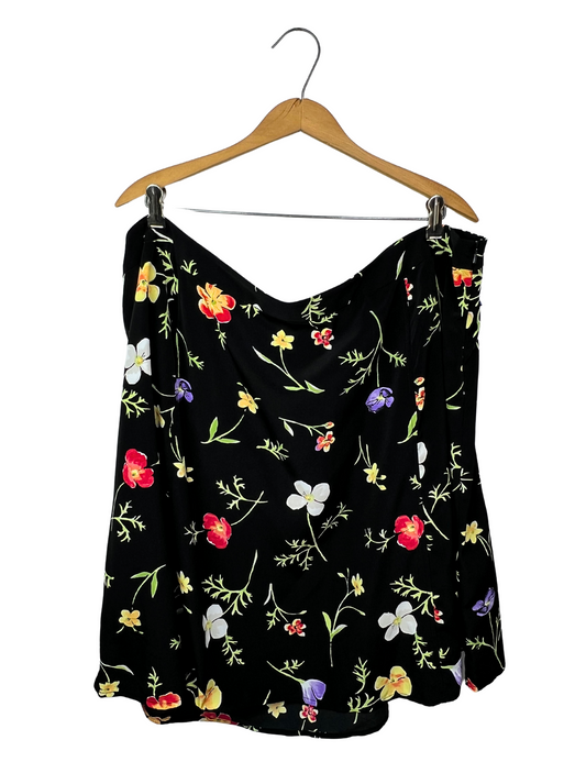 90’s Plus Size Floral Circle Skirt Size 24W