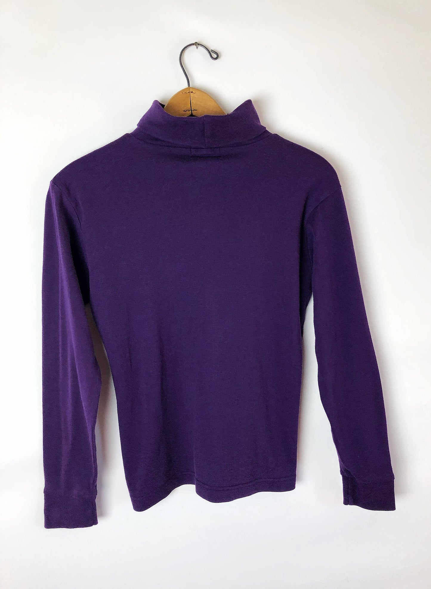Vintage 90’s Grape Purple Soft Basic Layering Turtleneck Size Small