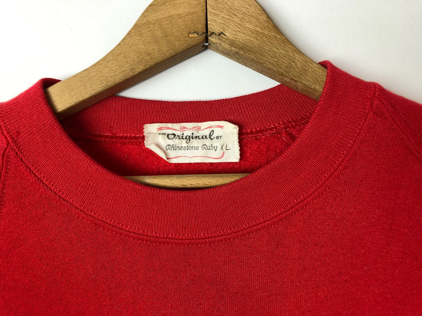 Vintage 60’s Rhinestone Ruby Wacky Santa and Reindeer Ugly Christmas Sweatshirt Size X-Large