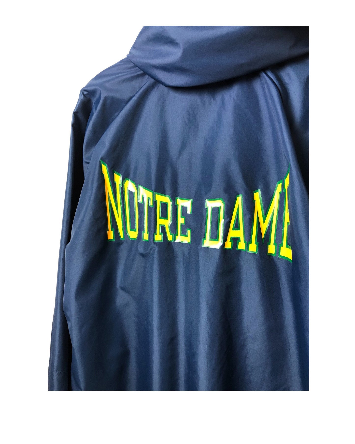90’s Notre Dame Fighting Irish CHAMPION 1/4 Quarter Windbreaker Jacket Size XL