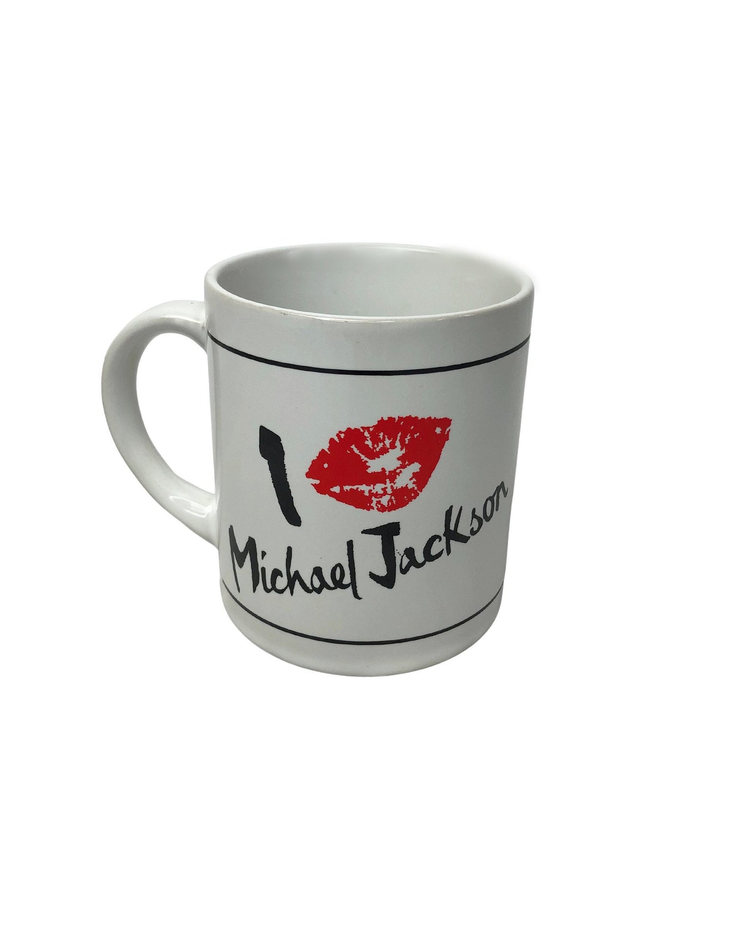 80’s I Love Michael Jackson Kiss Coffee Mug