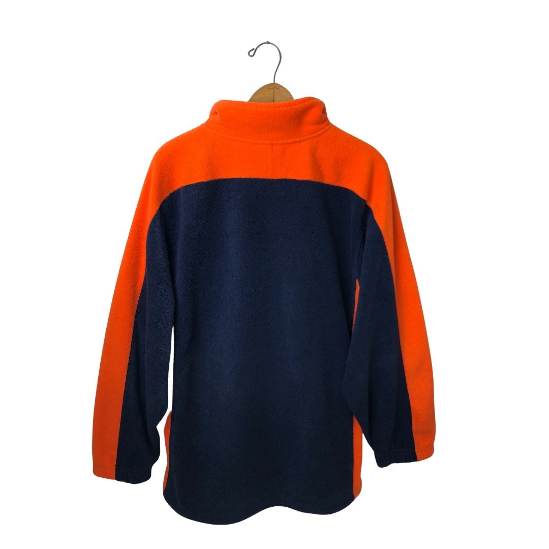 1998 Denver Broncos NFL Football 1/4 Zip Fleece Pullover Size Large