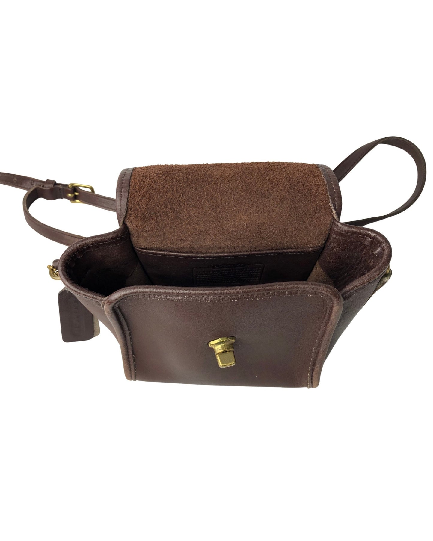 Vintage COACH Emmie Brown Leather Crossbody Purse