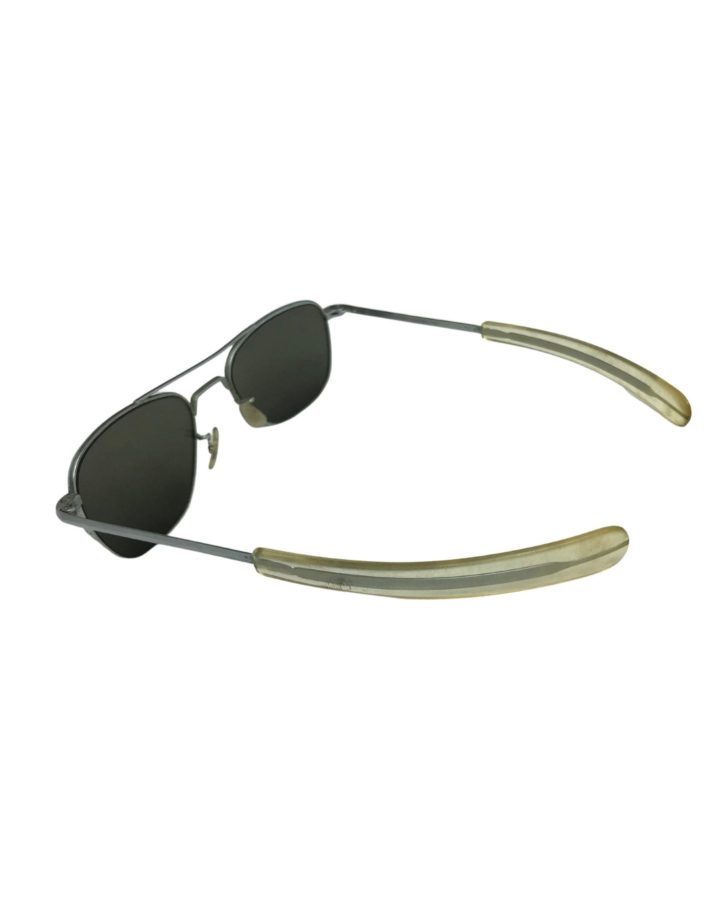 Vintage 1970’s Randolph Engineering Military Silver Aviator Sunglasses