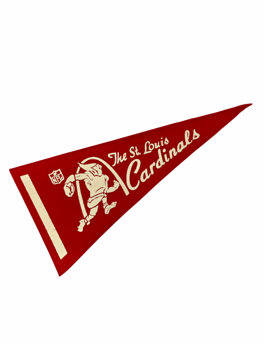 Vintage St. Louis Cardinals Mini Football Felt Pennant 4.25” x 9”