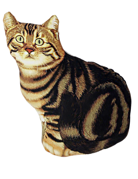 Vintage 2008 Tabby Cat Patty Reed Designs throw pillow