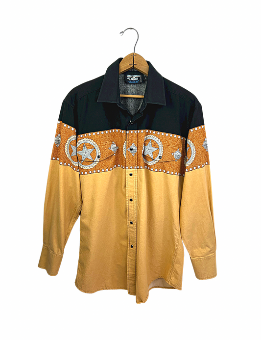 90’s Brooks & Dunn Country Western Pearl Snap Button Down