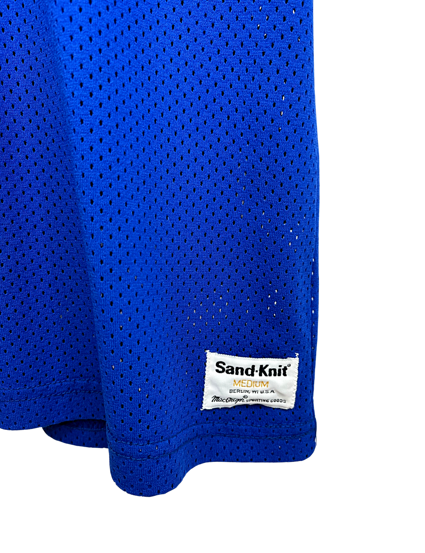 80’s New York Giants #64 Jim Burt Sand-Knit Mesh Football Jersey Size Medium