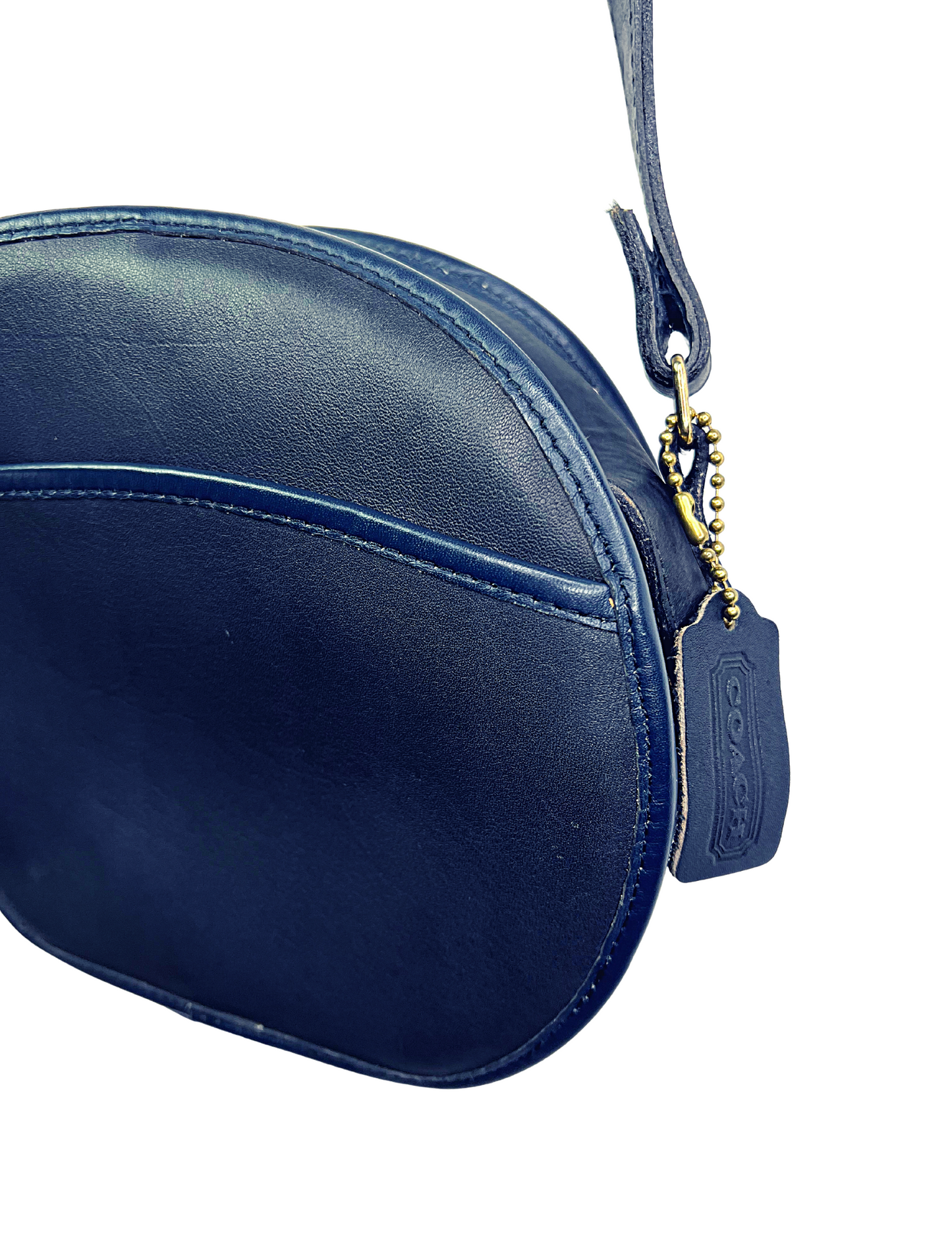 Vintage COACH Chester Canteen Navy Blue Leather Watson Purse