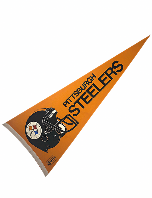 1970’s Pittsburg Steelers Football Felt Pennant 30” x 12”