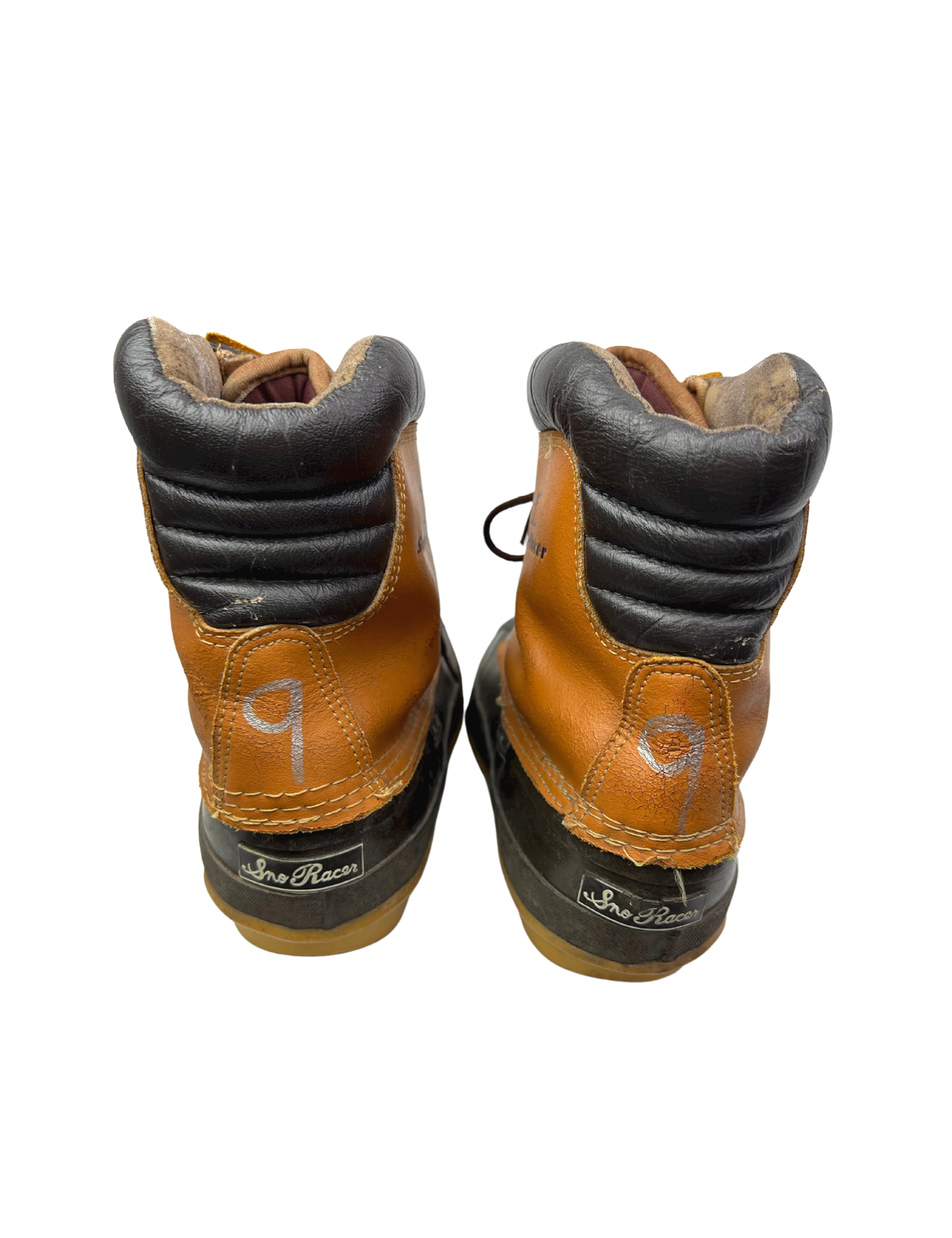 80’s Thinsulate Sno-Racer Leather Duck Boots Size 9