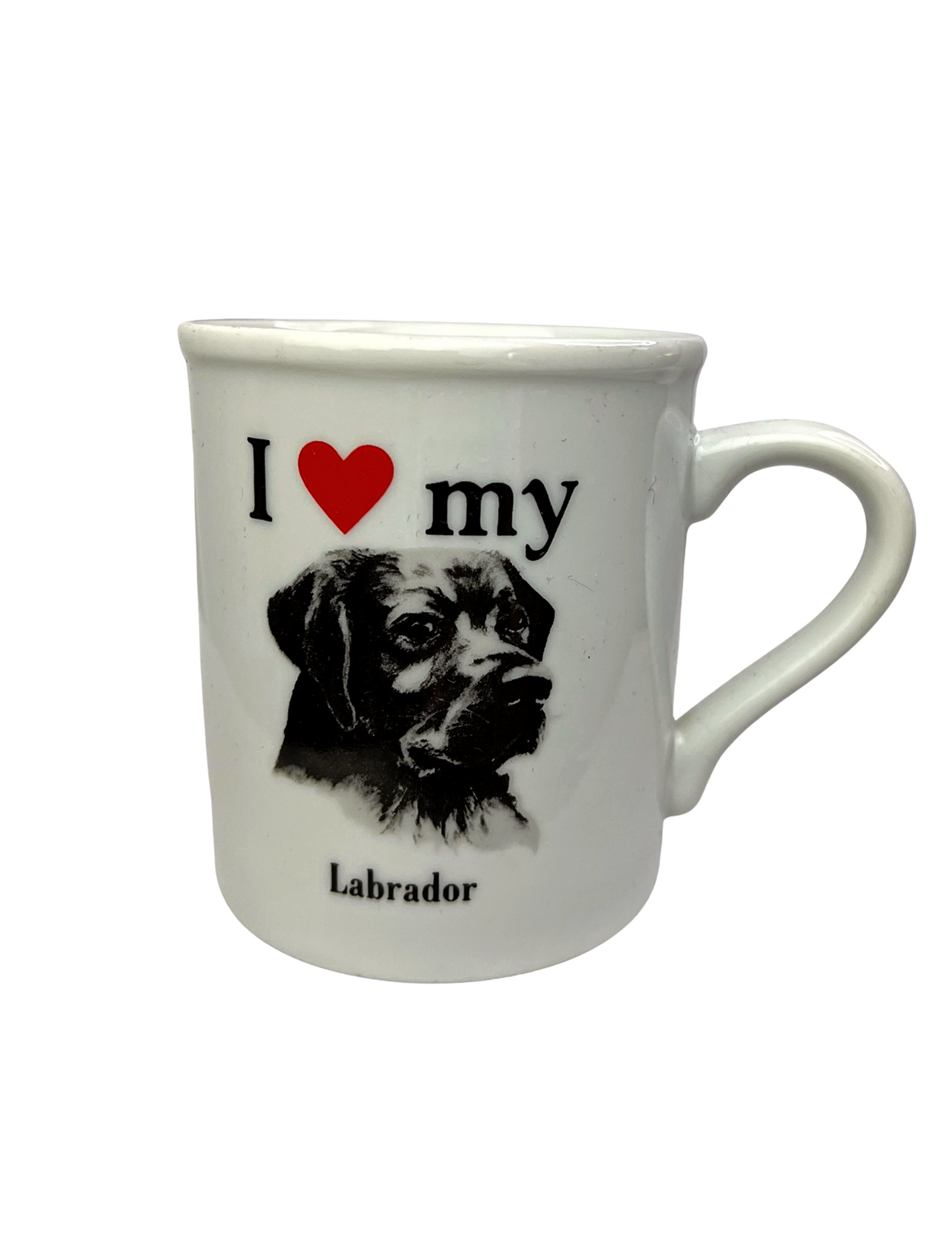 80’s I Love my Labrador Black Lab Dog Papel Mug