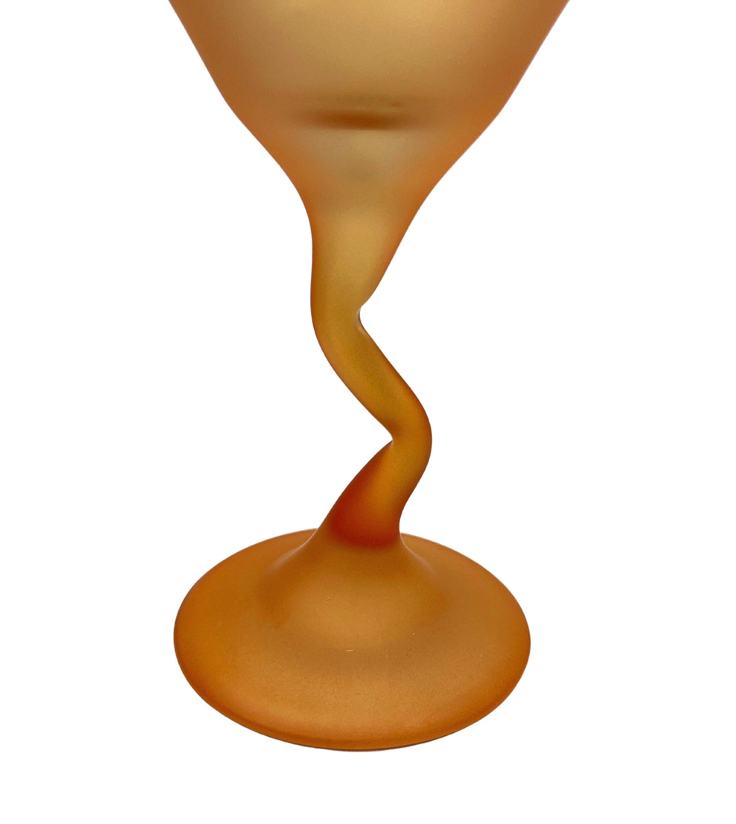 60’s Libbey Glass Frosted Z Stem Martini Glass