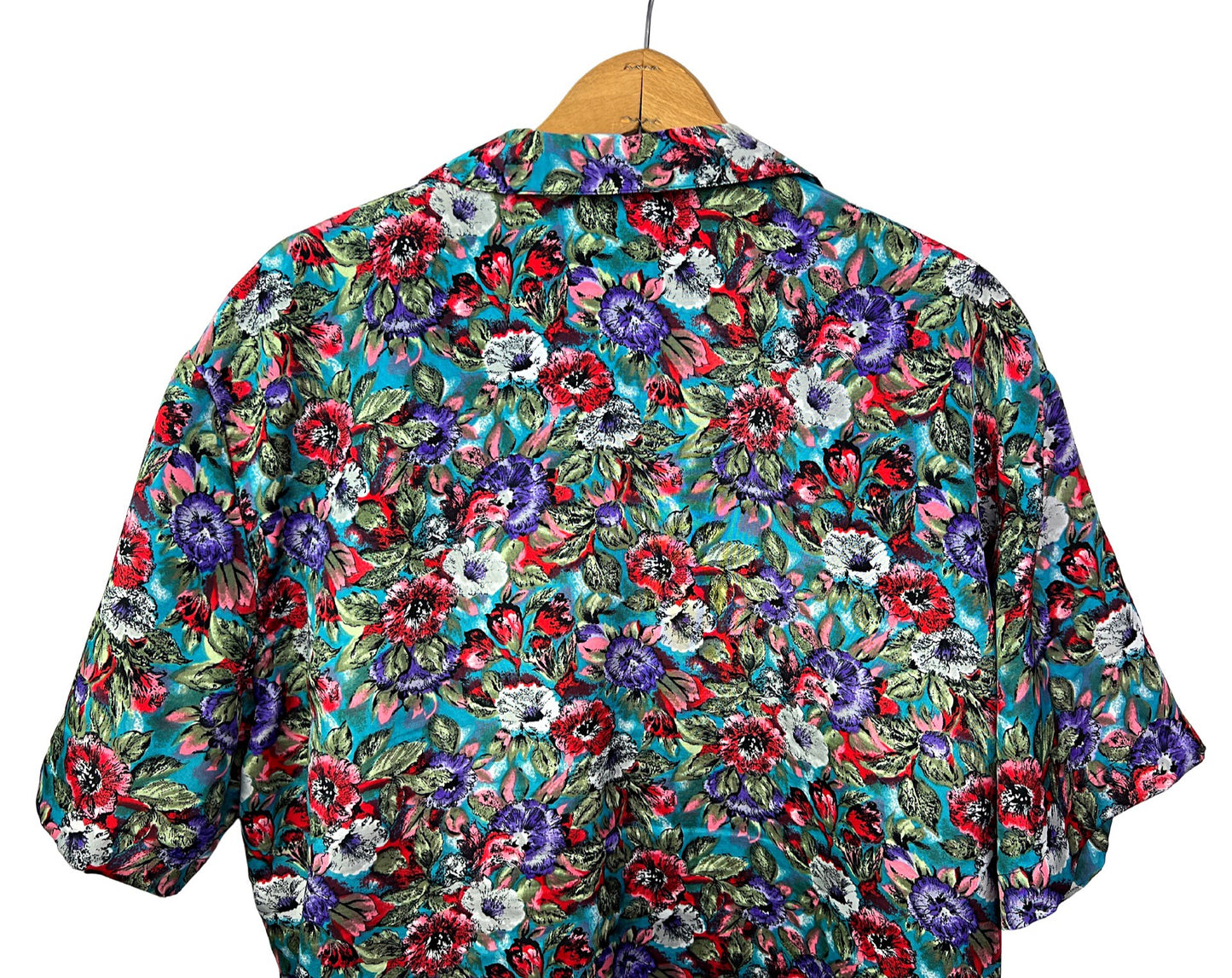 80’s Silky Floral Lauren Lee Plus Size Blouse Plus Size 2X