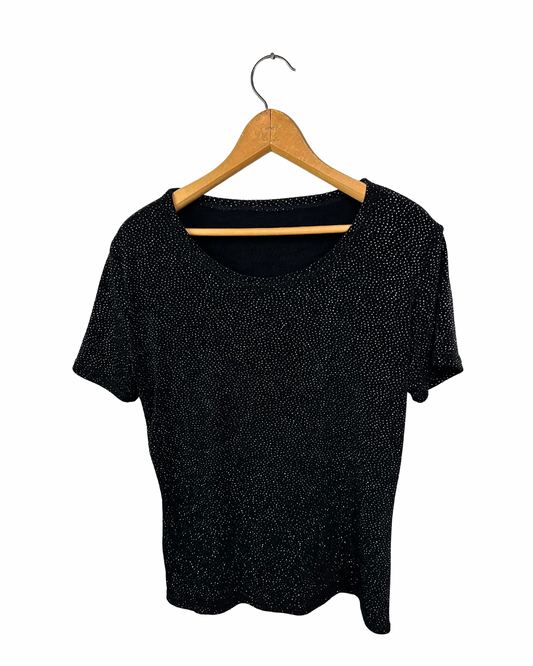 90's Starry Twilight Twinkle Disco Babydoll Top Size S/M