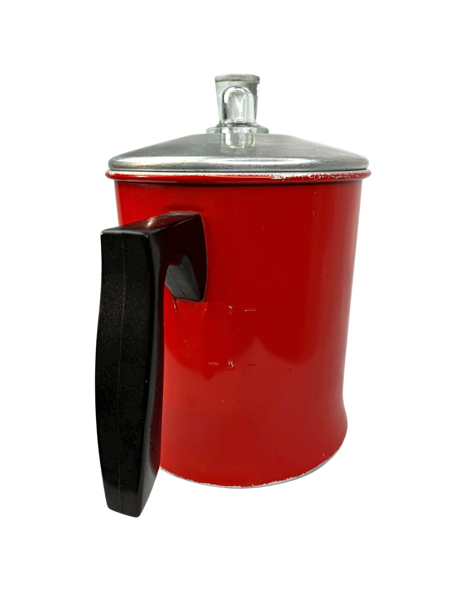 50’s Red Aluminum Chiltonware Camping Coffee Tea Kettle