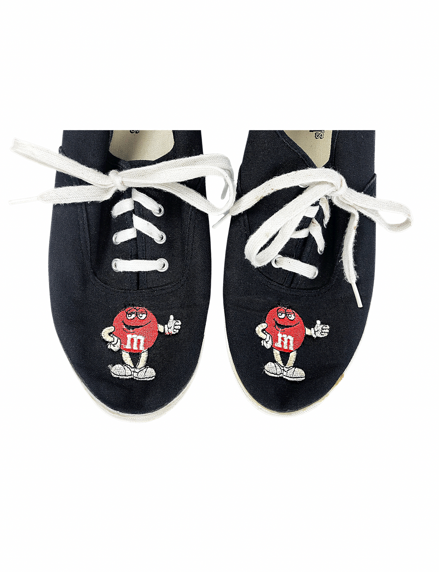 00s Y2K M&M’s Candy Embroidered Canvas Lace Up Sneakers Size 11