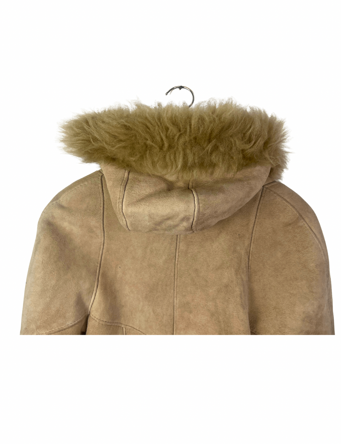 90’s Y2K Penny Lane Suede Fur Trim Jacket Size XS