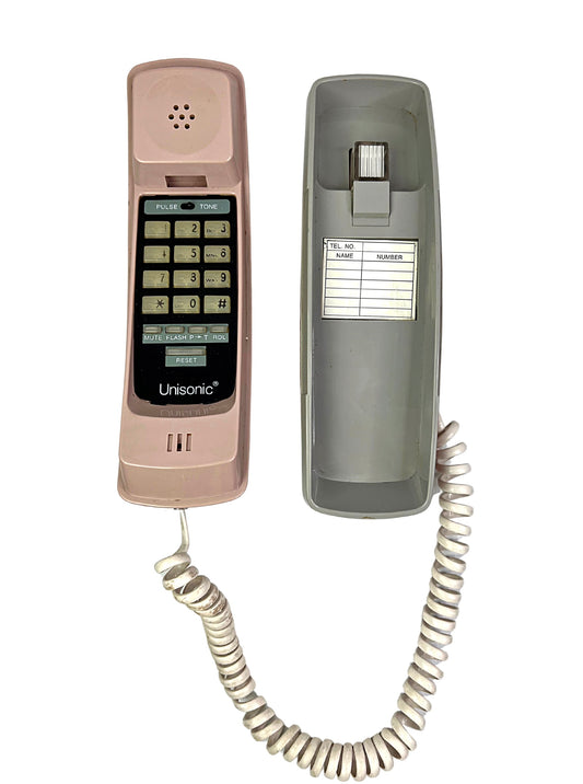 80’s Unisonic Dusty Pink Corded Touch Tone Telephone Landline