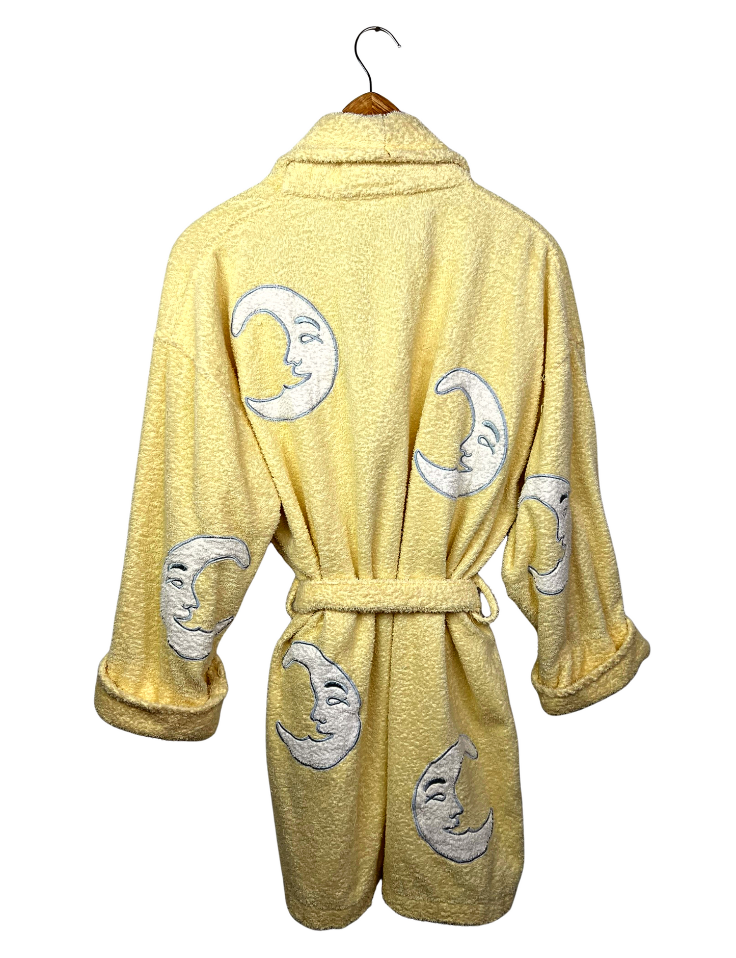90’s Celestial Moon Terry Cloth Knee Length Bathrobe