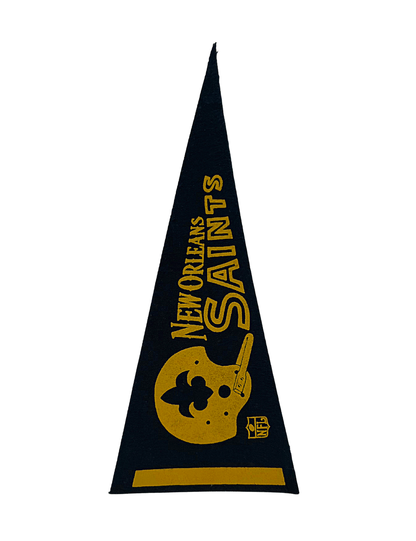 Vintage New Orleans Saints Mini Football Felt Pennant 4.25” x 9”