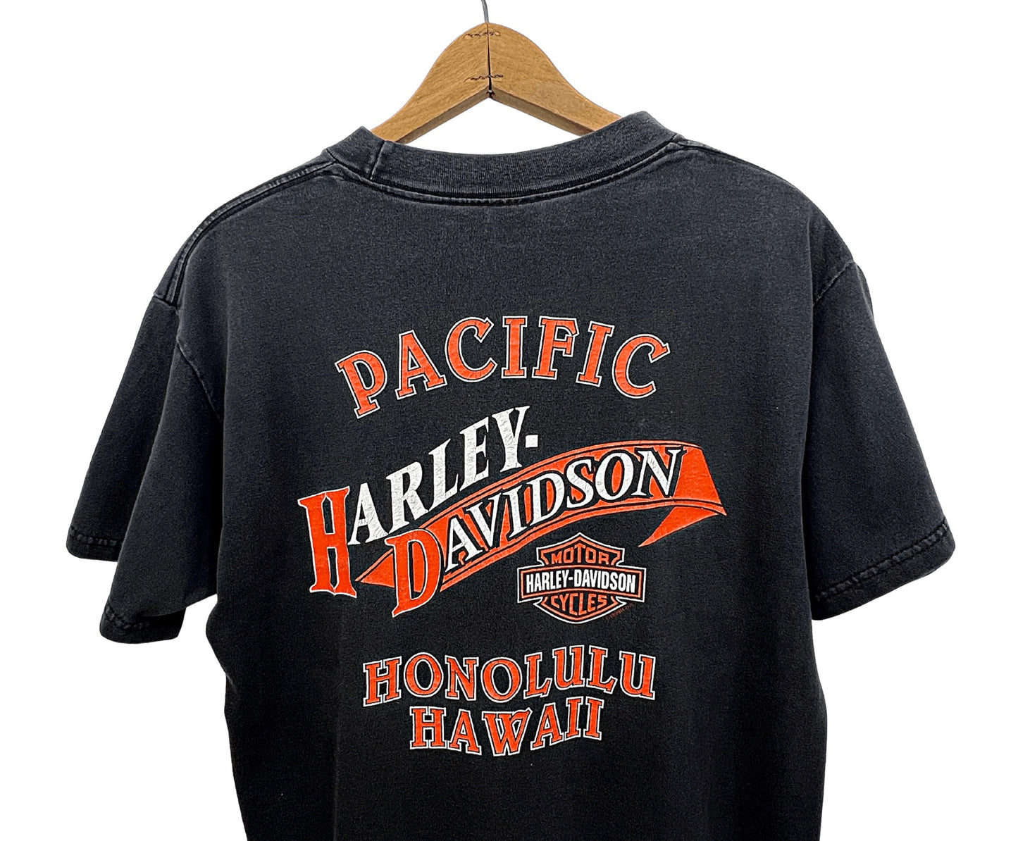 1999 Harley Davidson Motorcycles Honolulu Hawaii Perfect Fade T-shirt
