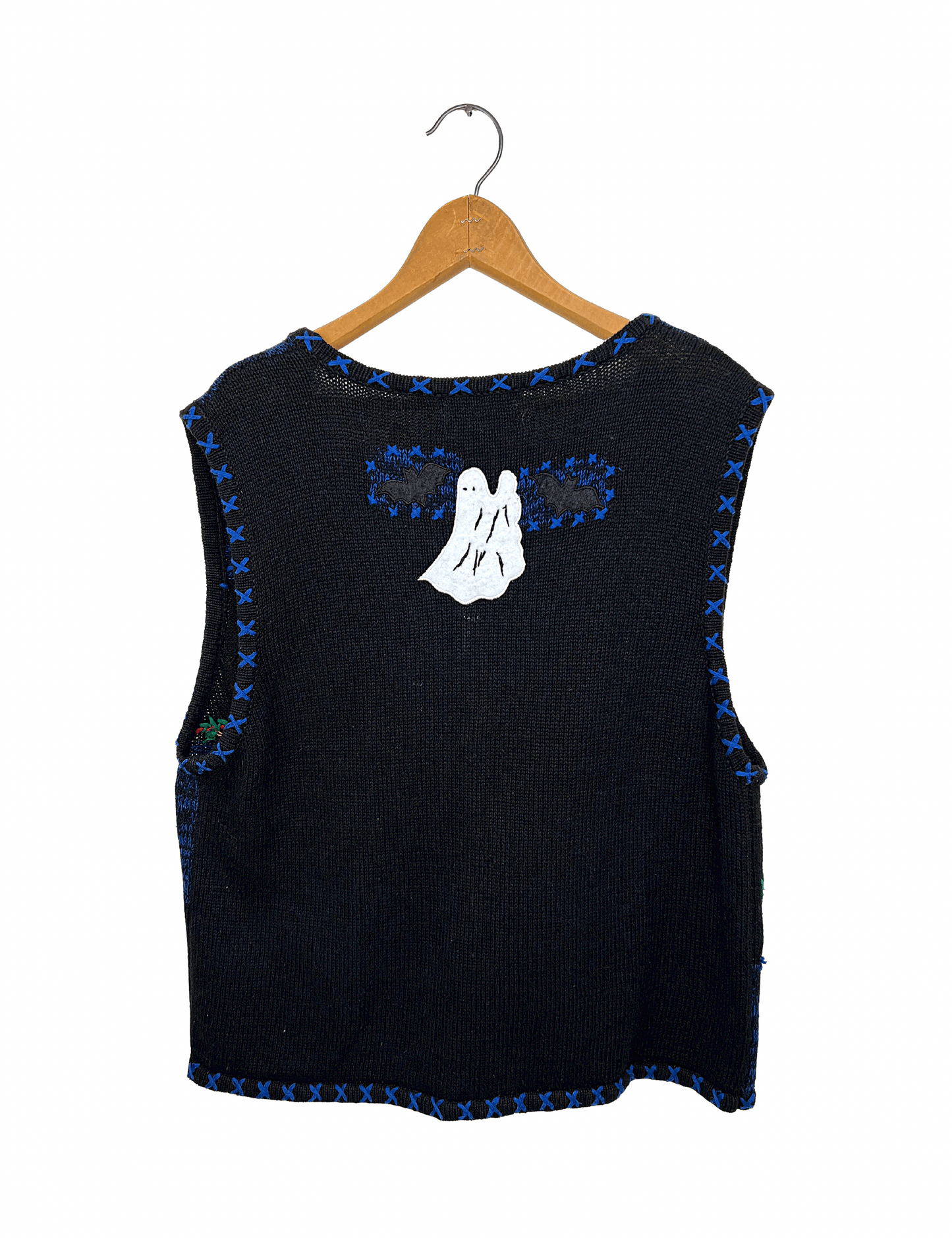 90’s Halloween Trick or Treat Pumpkins Chunky Sweater Vest