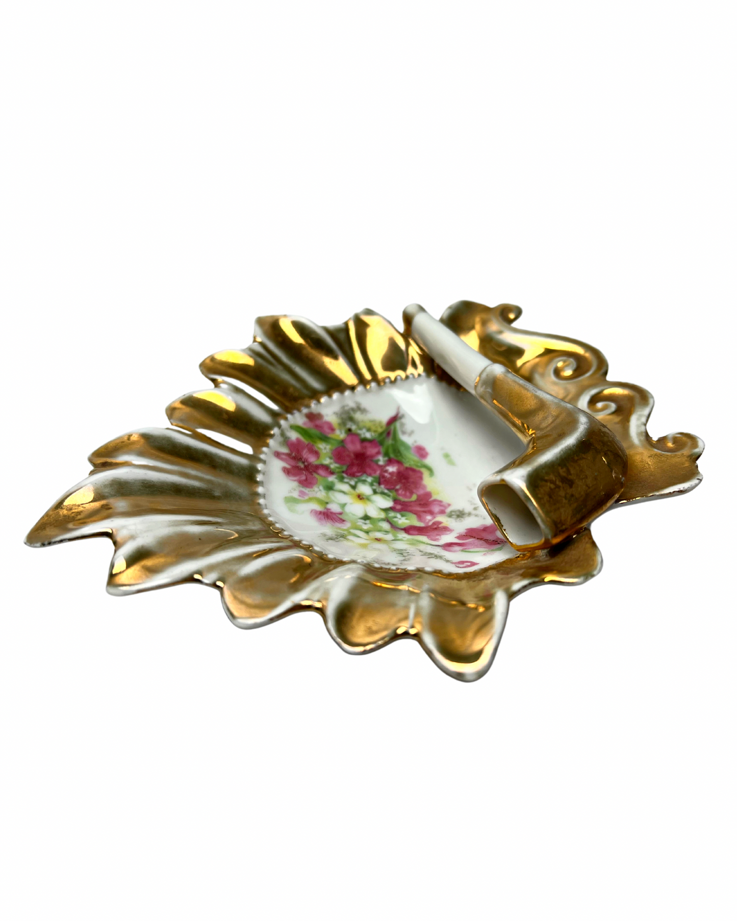 50’s Gold German Porcelain Ashtray