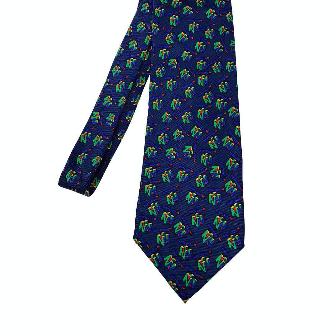 90’s Nintendo 64 Gaming Gamer 100% Silk Necktie