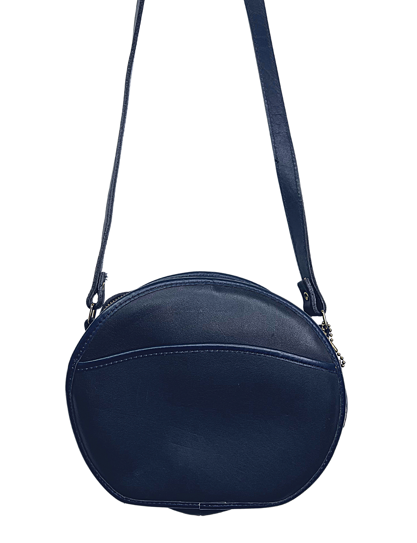 Vintage COACH Chester Canteen Navy Blue Leather Watson Purse