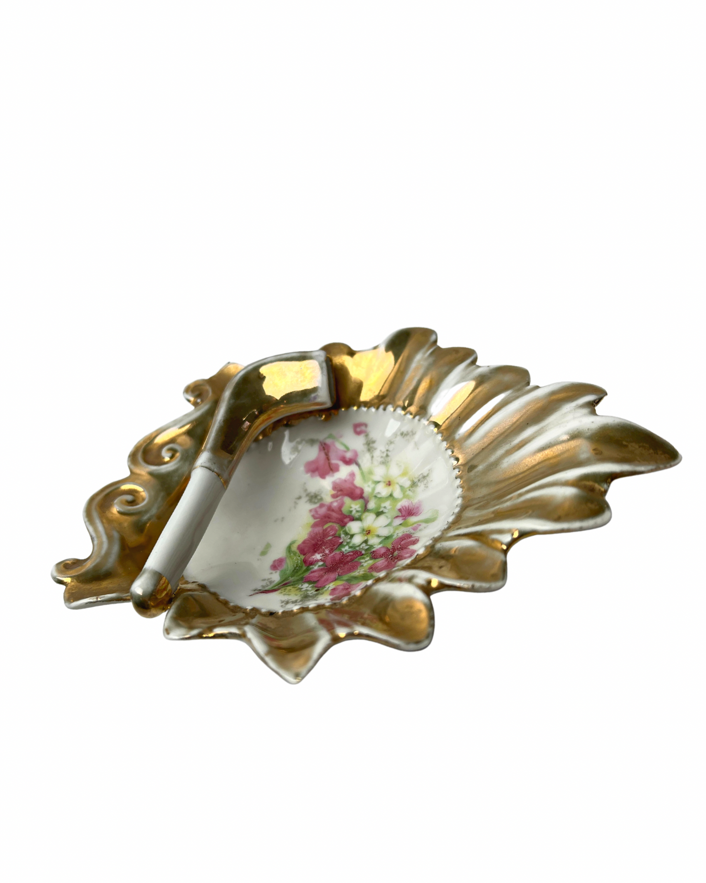50’s Gold German Porcelain Ashtray