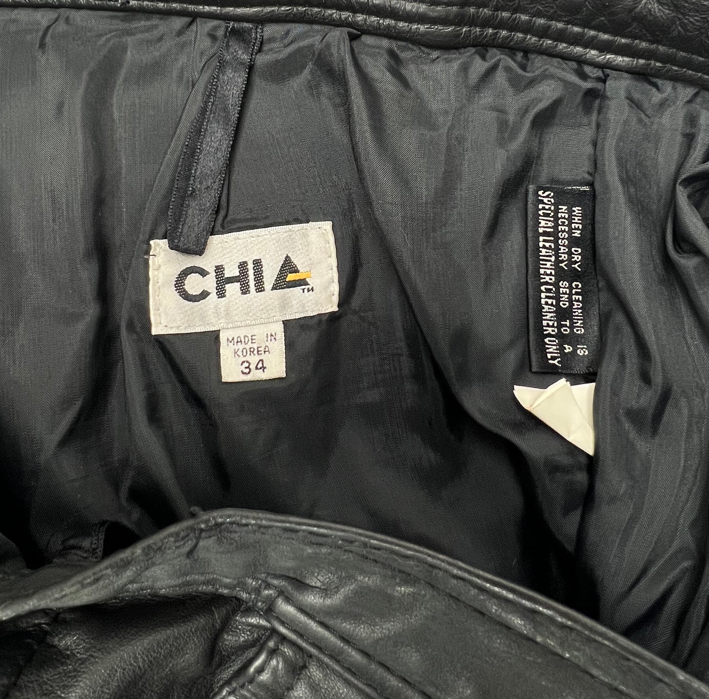 80’s Black Leather Motorcycle Pant