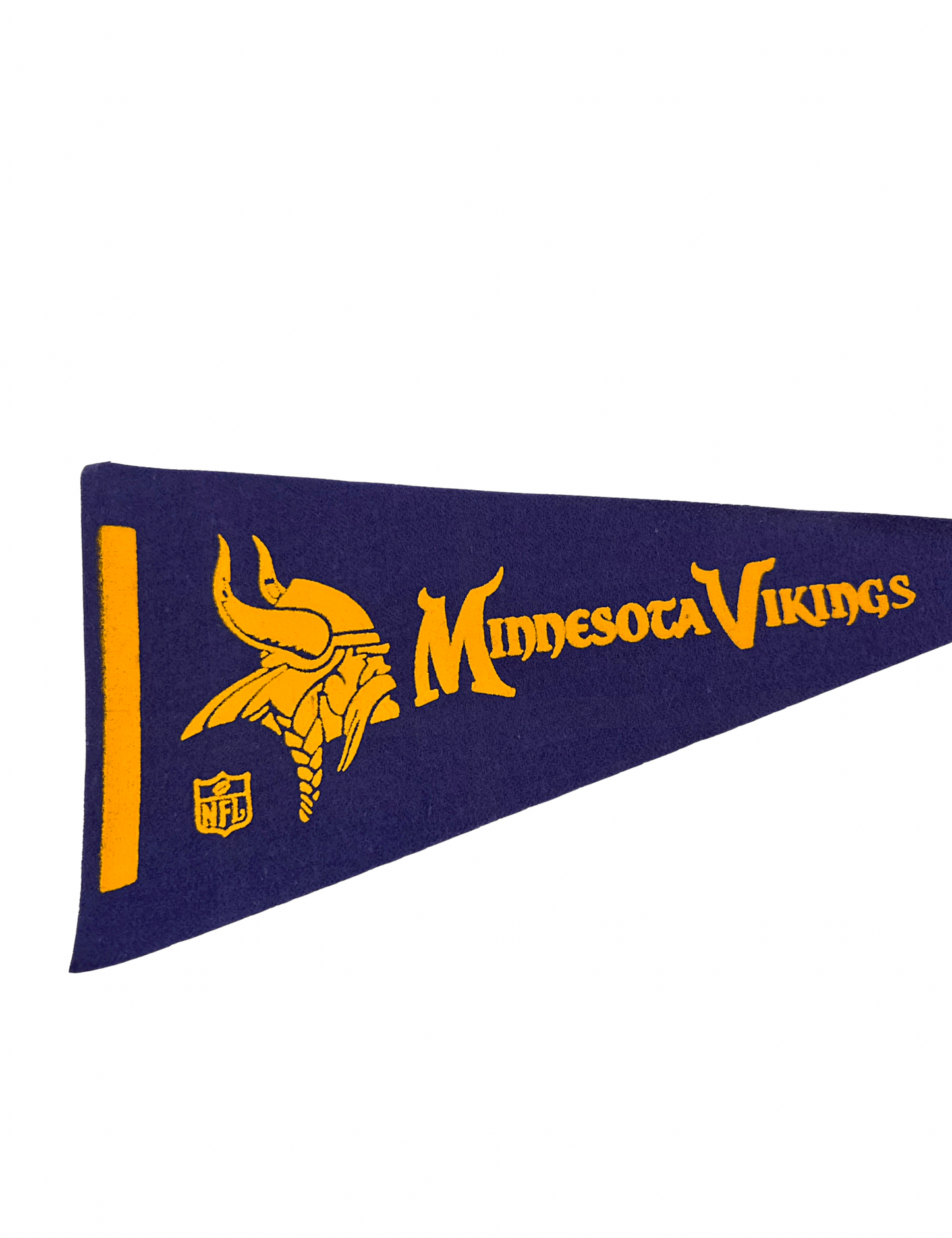 Vintage Minnesota Vikings Mini Football Felt Pennant 4.25” x 9”