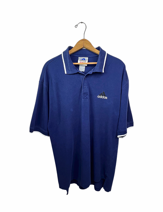 90's ADIDAS Trefoil Polo Shirt Size XL