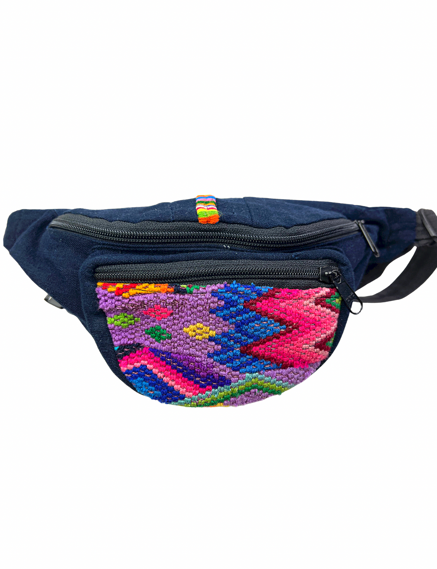 90’s Guatemalan Textile Navy Fanny Pack