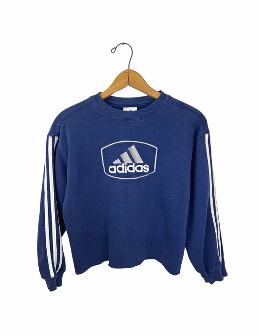 90’s Adidas Trefoil Logo Cropped Sweatshirt