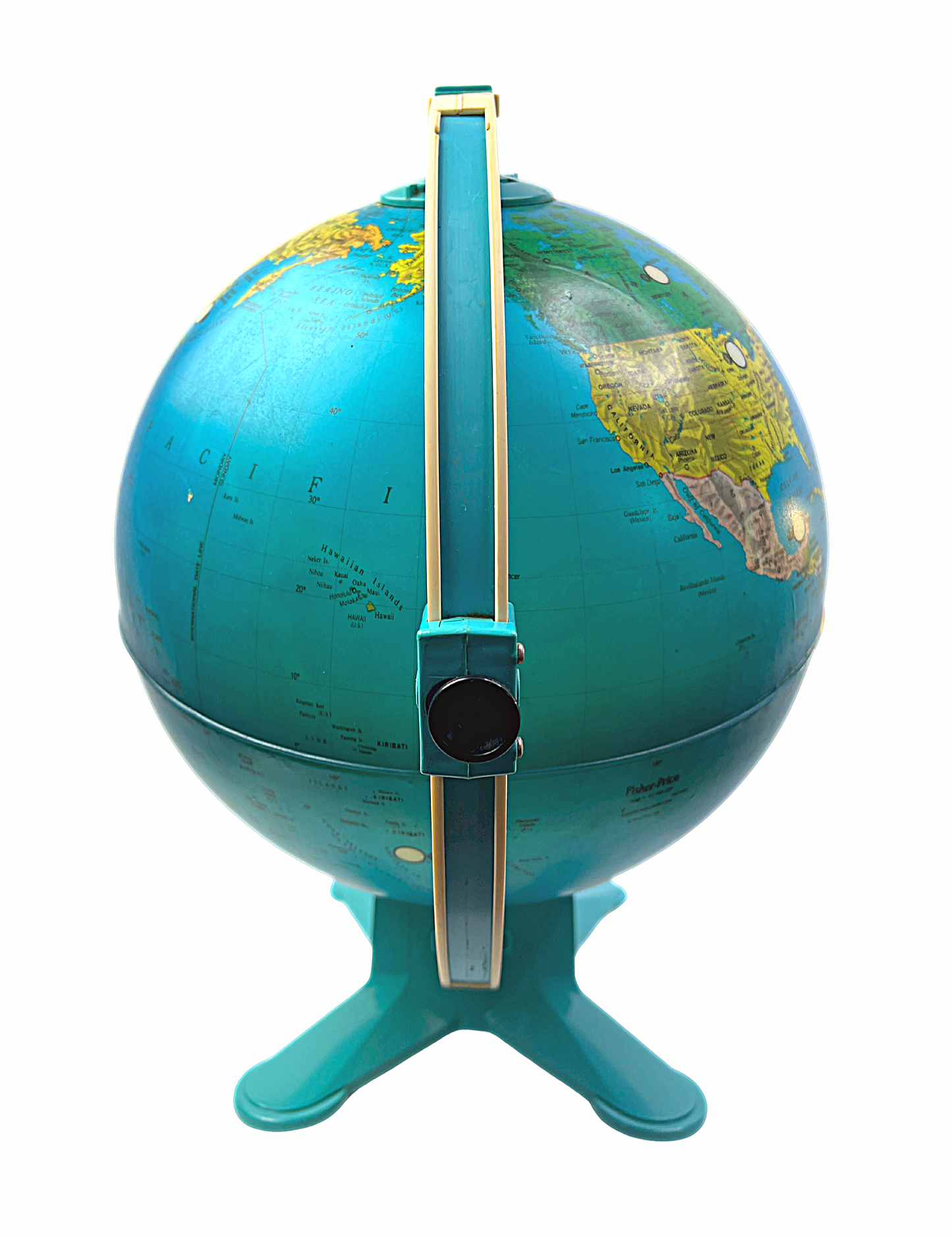 1988 Fisher Price Light Up Lamp View Finder Educational Globe