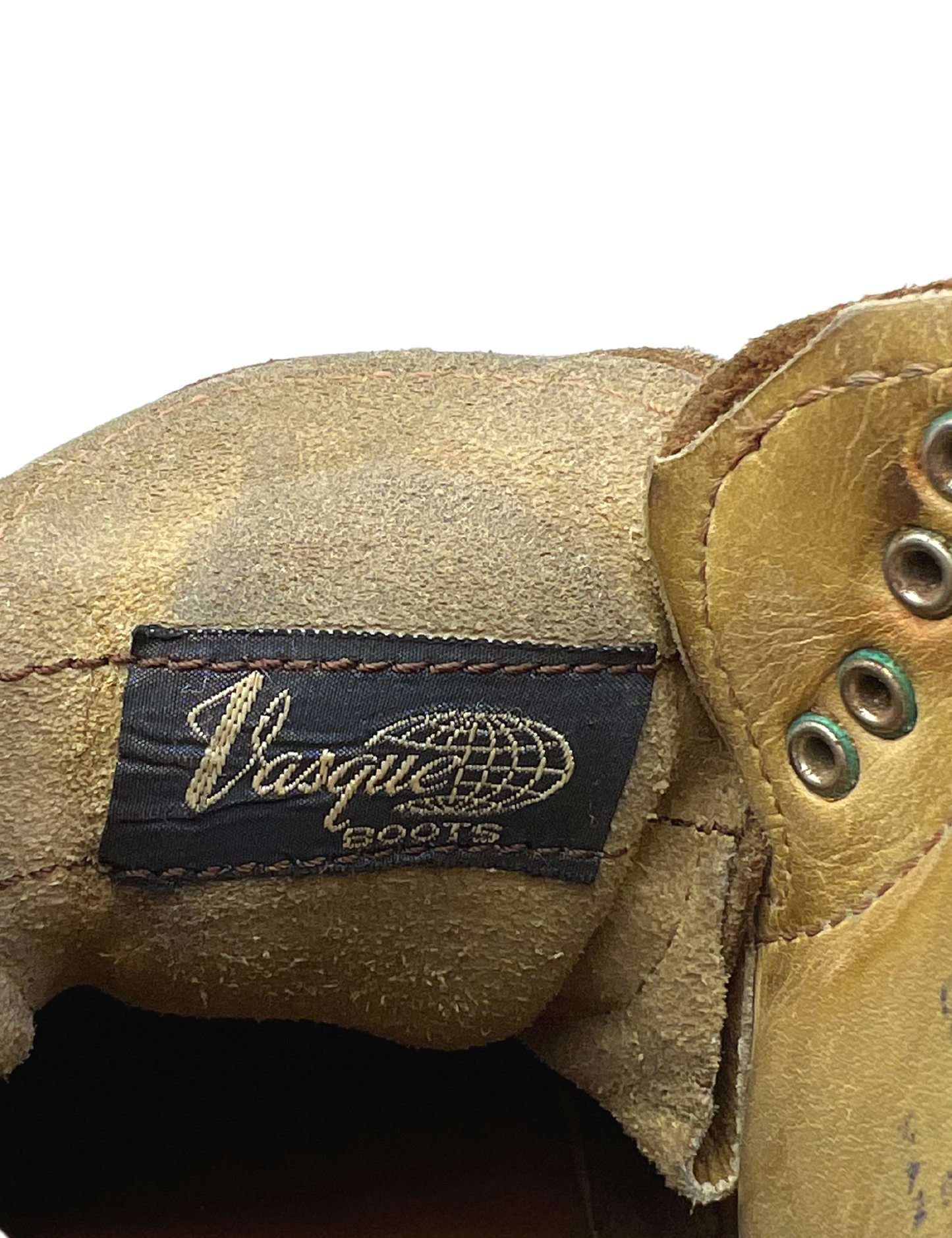 70’s Vasque Hiking Vibram Sole Italian Split Cowhide Leather Laceup Boots Wms Size 7M