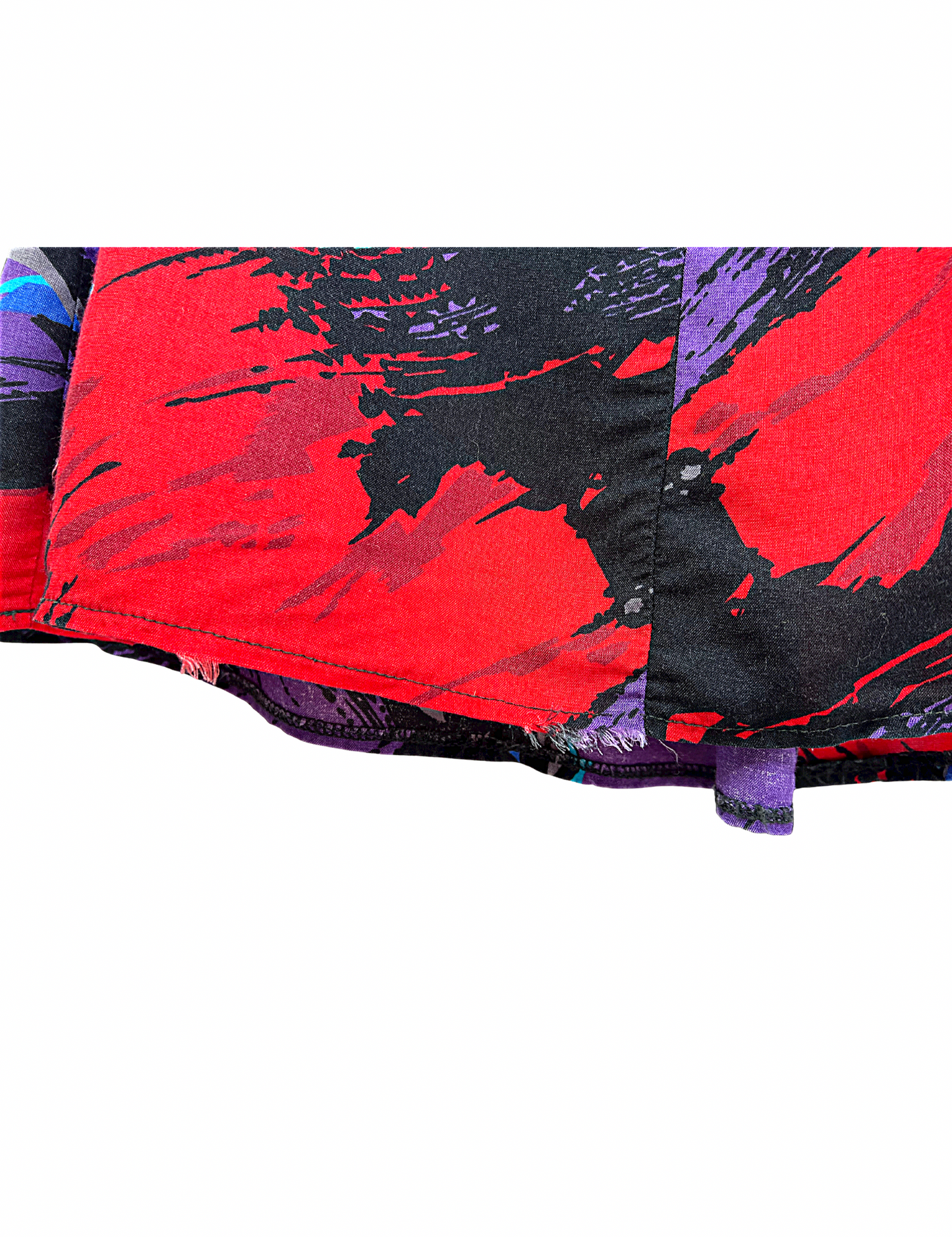 80’s All Over Paintbrush Mod Abstract Mid-Calf Skirt