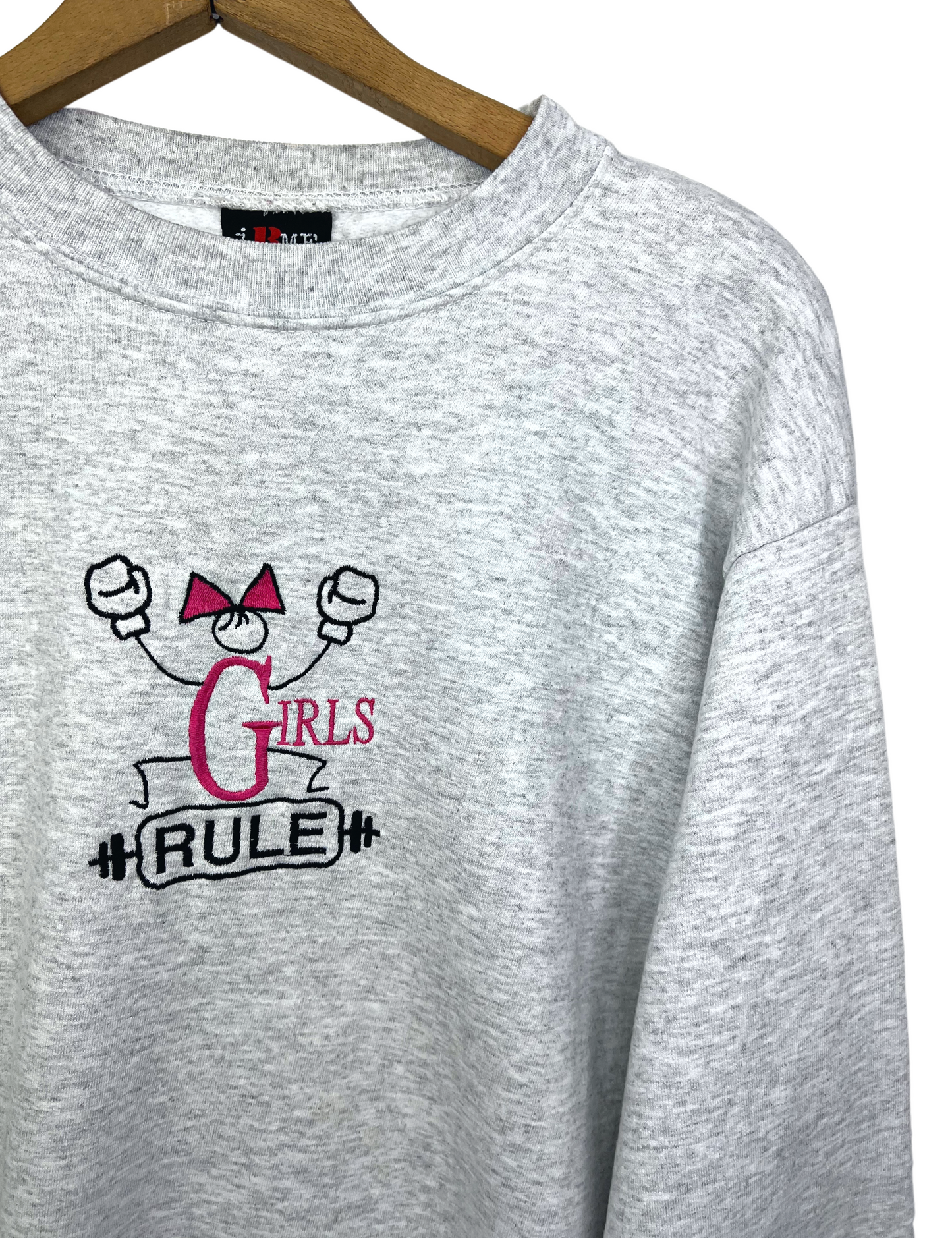 90’s Y2K Girls Rule Crop Sweatshirt