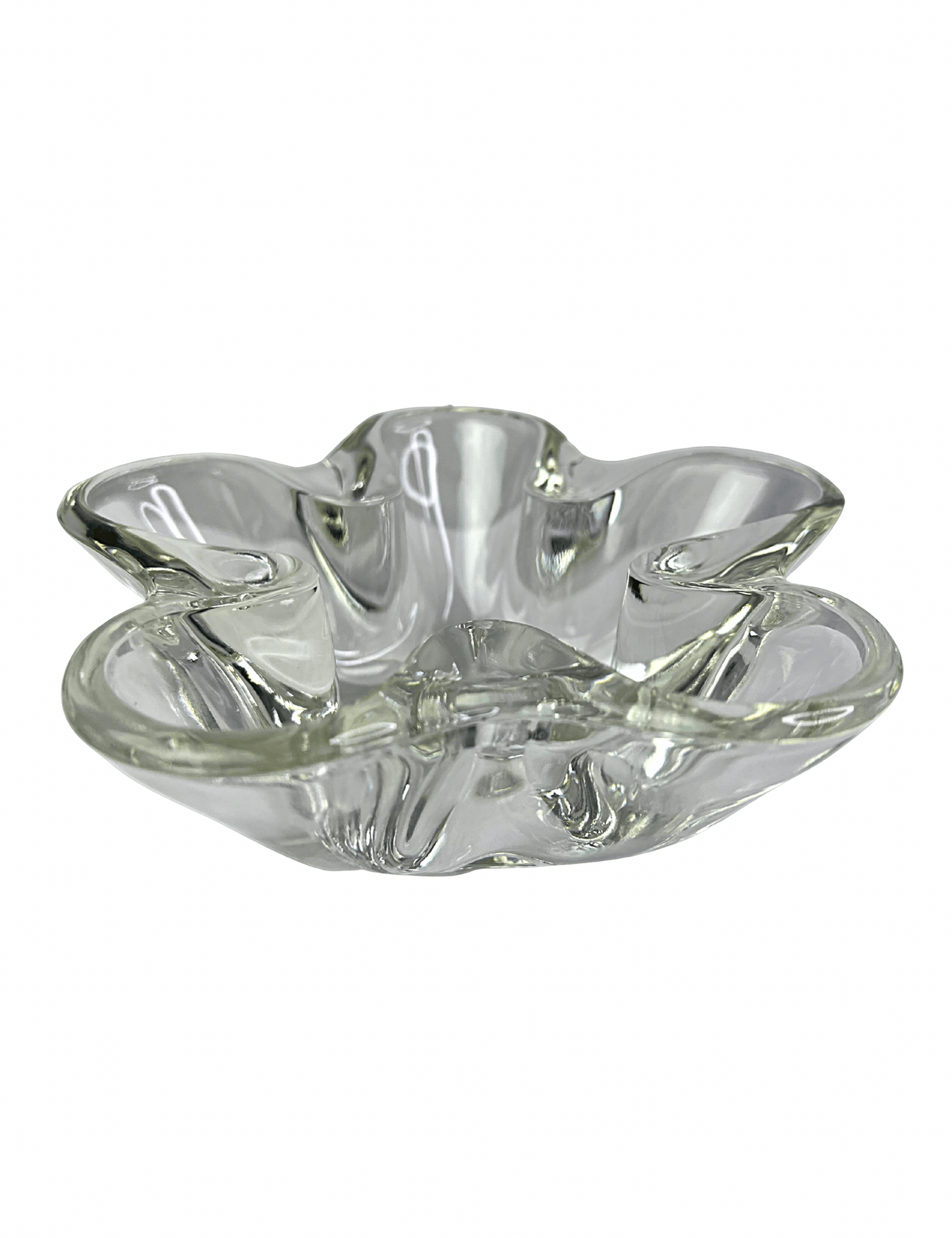 70’s 80’s Clear Flower Bowl