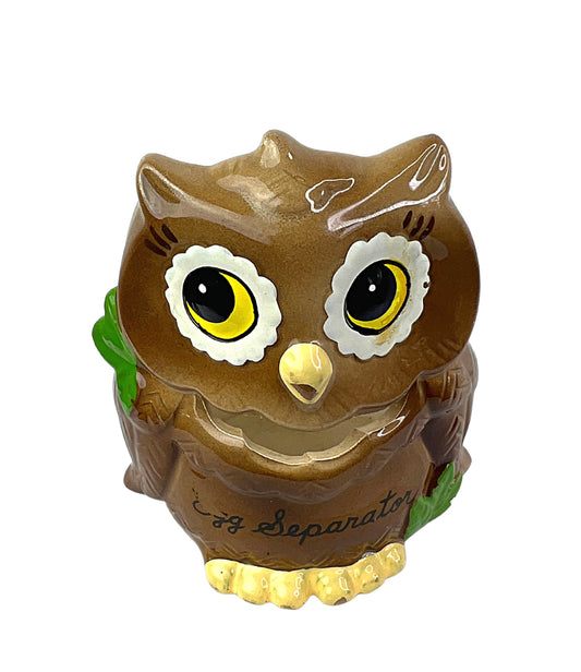 70’s Owl Retro Ceramic Egg Separator