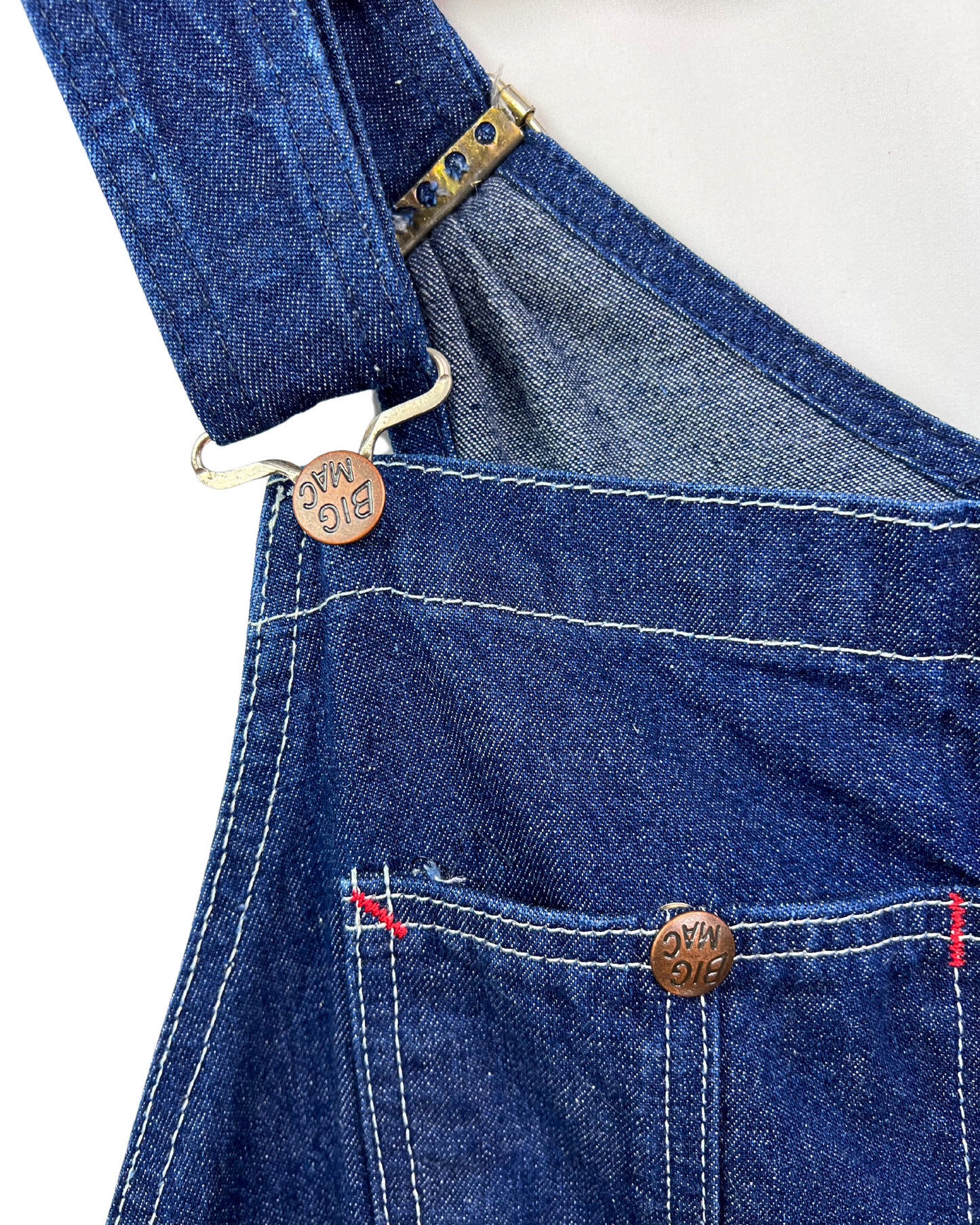 70’s BIG MAC Dark Denim Coveralls Overalls Workwear Size L/XL