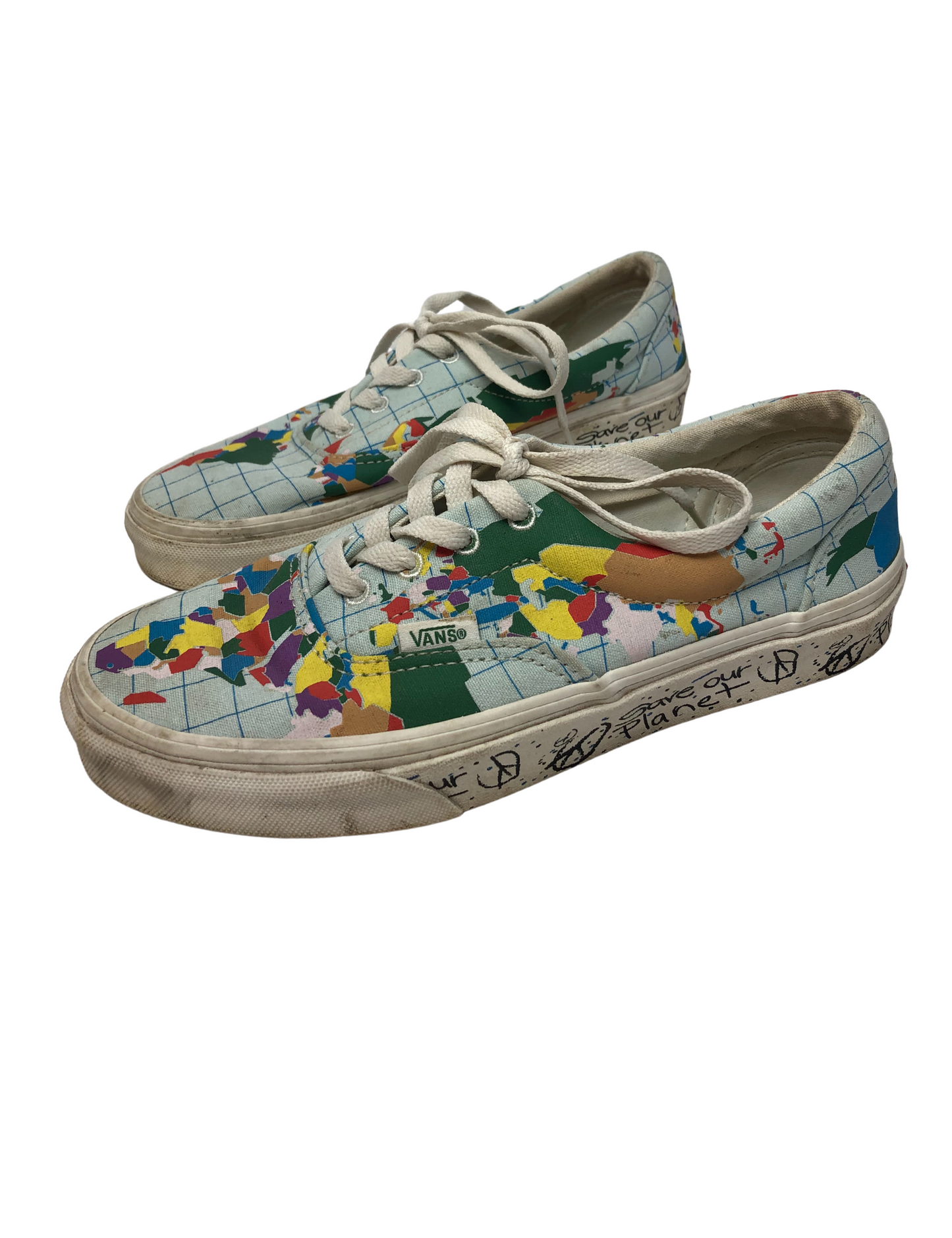 Vans x Save Our Planet Map Limited Edition Sneakers Sz6